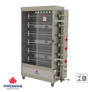 Asadora de pollos 6 espadas Progas