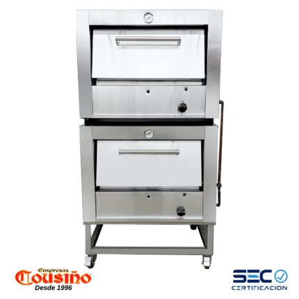 Horno Semi Industrial a Gas 65×65 cm. Doble Cámara Cousiño – Modelo: HH65C