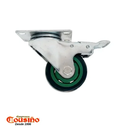 Rueda 3″ con freno